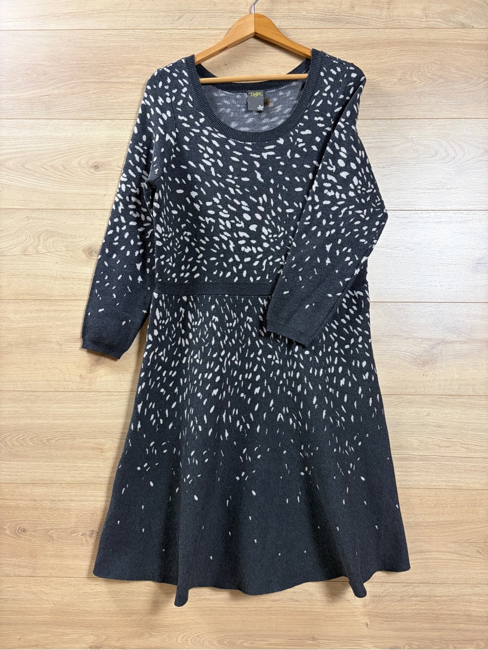 Taylor Gray 3/4 Sleeve Sweater Dress Plus Size 2X